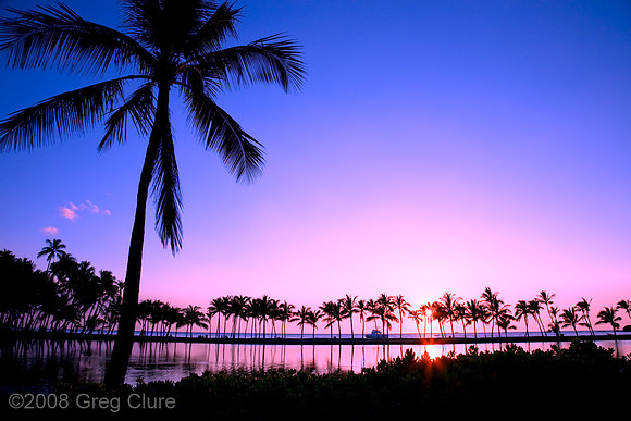 Anaeho'omalu Beach From the Grass