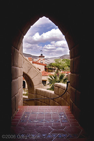 Scotty's Castle From The Power Plant
