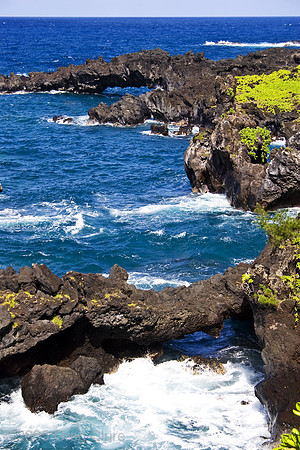 Sea Arches At Wai'anapanapa State Park, Maui