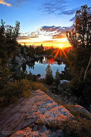 Sunrise on Lamarck Lake Pond