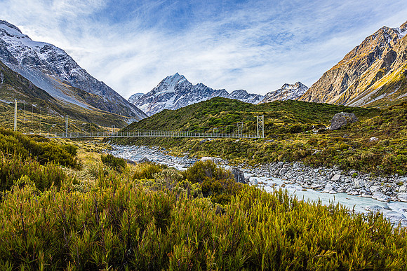 Upper Hooker Bridge, Aoraki/Mt. Cook Nation