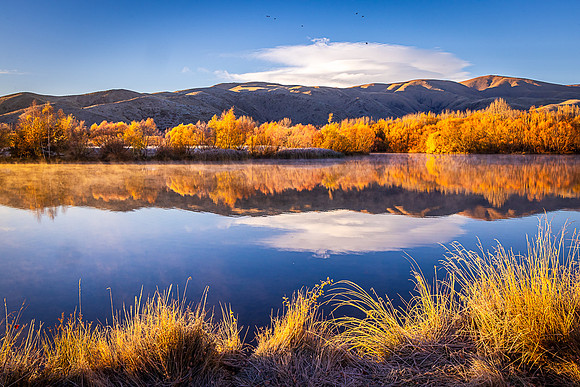 Morning Reflection at Kellends Pond, Twizel