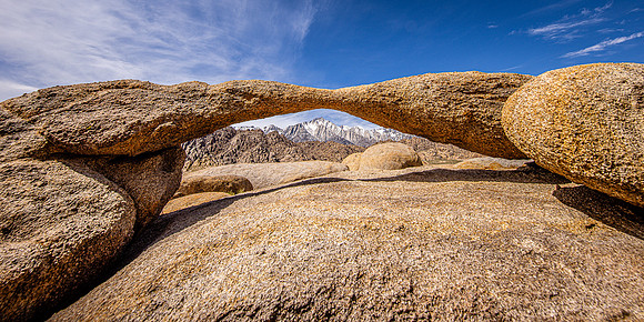 Lathe Arch Pano, Alabama Hills