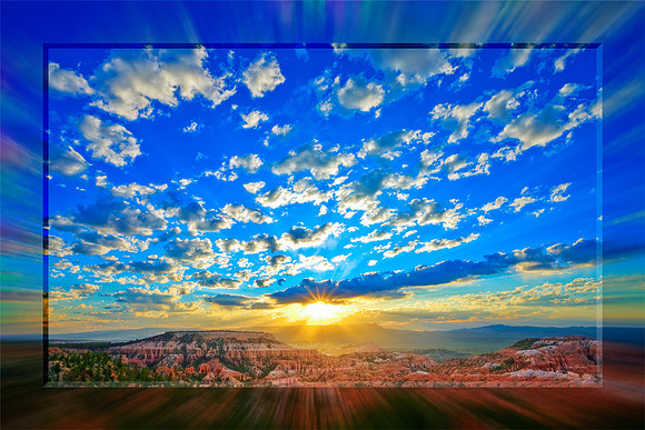 Sunrise at Sunrise Point, Bryce Canyon (Blurred Matte)