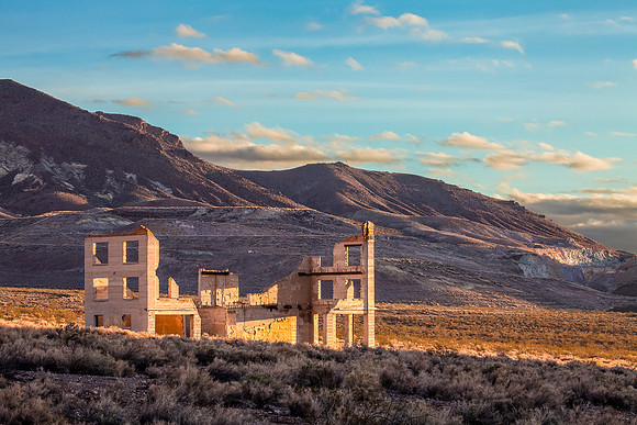 Warm Sweet Light on Rhyolite