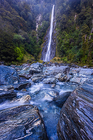 Thunder Creek Falls, Haast Pass