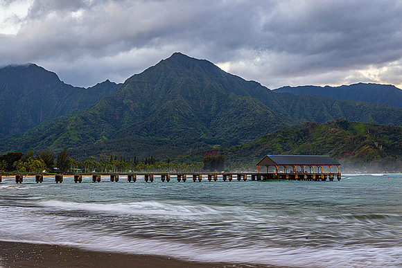Ruff Waters at Hanalei Bay, Kauai