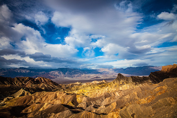 Morning Sun at Zabriskie Point