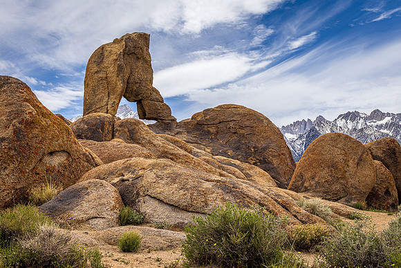 Lady Boot Arch Landscape, Alabama Hills
