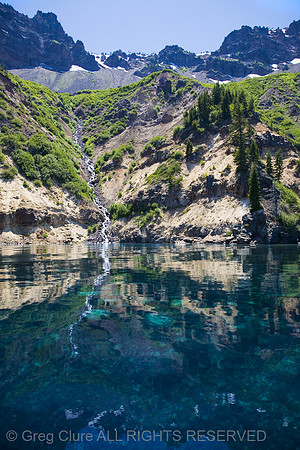Crater Lake Waterfall
