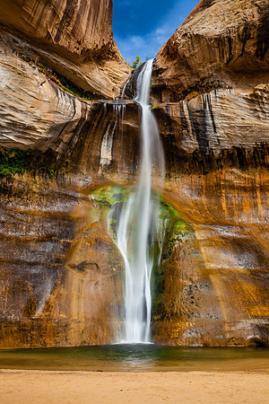 Lower Calf Creek Falls, Center View 2