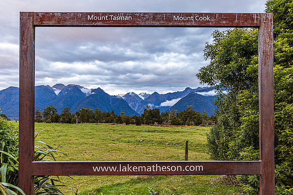 Framed, Lake Matheson, Fox Glacier