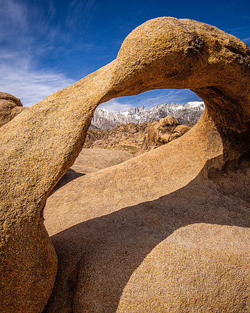 Mt. Whimey Through Mobius Arch, Alabama Hills