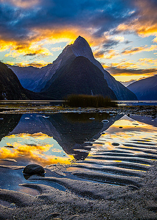 Mitre Peak and Tidal Tracks, Milford Sound
