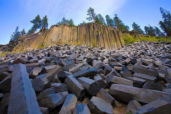 Fallen Columnar Basalt at Devils Postpile