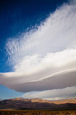 Linticular Cloud Forming Over Panamint Range