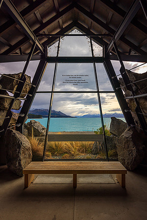 Contemplation, Punatahu Visitor Center, Lake Pukaki