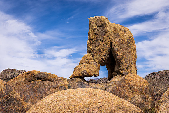 Backside of Lady Boot Arch, Alabama Hills