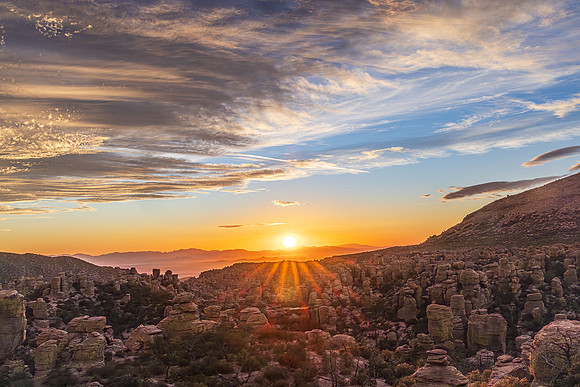 Sunset at Massai Point, Chiricahua NM