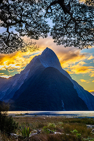 Mitre Peak Sunset, Milford Sound