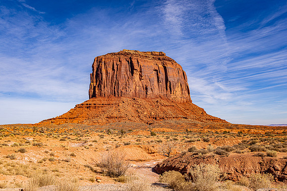Merrick Butte Side View, Monument Valley
