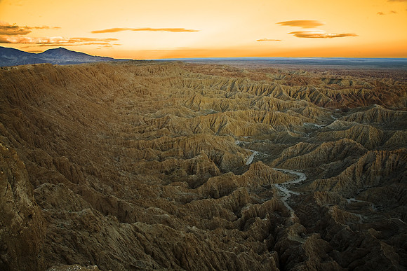 Font's Point At Sundown, Anza-Borrego SP