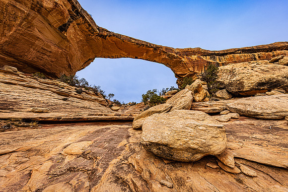 Boulder at Sipapu Bridge, Natural Bridges National Monument
