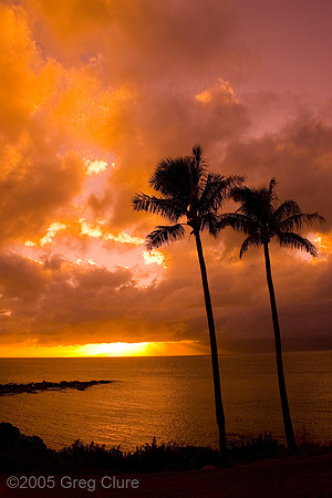 Sunset At Kapalua Beach, Maui