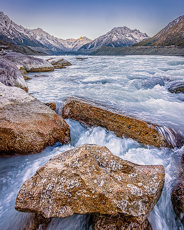Tasman River Begins, Aoraki/Mt. Cook National Park